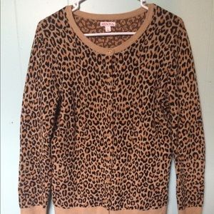 Women’s Merona leopard print cardigan